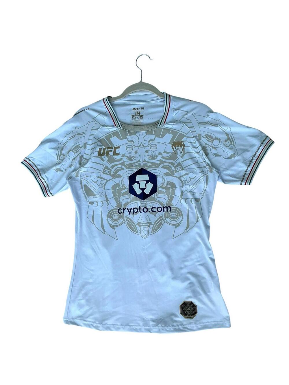 UFC Venum Noche UFC Aztec Mexico Women’s Jersey Shirt White Crypto.com Size M